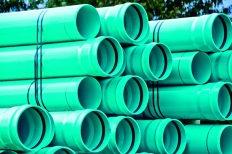 stack of pvc pipes