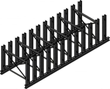 Ross Technology Dexco Heavy Duty Structural I-Beam Plate Rack