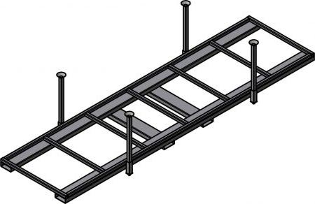 Ross Technology Dexco Heavy Duty Structural I-Beam Stack Rack